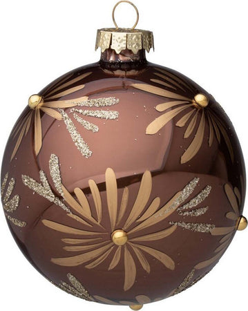 Palline per albero di natale in vetro Daisy Marrone pendaglio Tinta Unita Casa e cucina/Decorazioni per interni/Addobbi e decorazioni per ricorrenze/Decorazioni natalizie/Addobbi e decorazioni/Palle e palline MagiediNatale.it - Altamura, Commerciovirtuoso.it