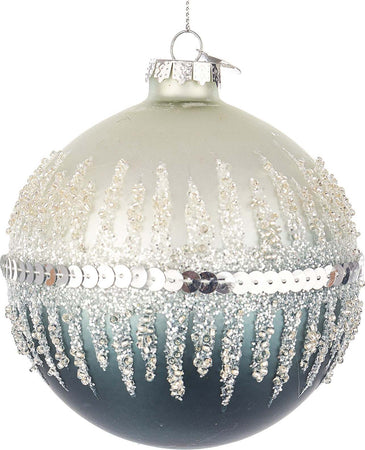 Palline per albero di Natale in vetro decorate color Bianco Avio Casa e cucina/Decorazioni per interni/Addobbi e decorazioni per ricorrenze/Decorazioni natalizie/Addobbi e decorazioni/Palle e palline MagiediNatale.it - Altamura, Commerciovirtuoso.it