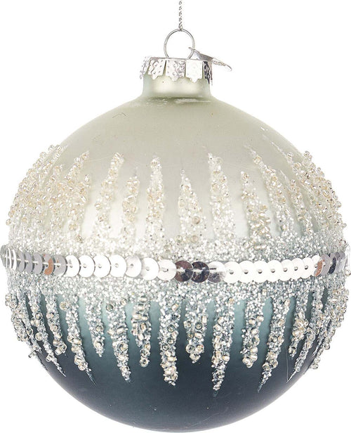 Palline per albero di Natale in vetro decorate color Bianco Avio Casa e cucina/Decorazioni per interni/Addobbi e decorazioni per ricorrenze/Decorazioni natalizie/Addobbi e decorazioni/Palle e palline MagiediNatale.it - Altamura, Commerciovirtuoso.it