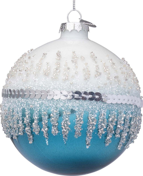 Palline per albero di Natale in vetro decorate color Bianco Azzurro Casa e cucina/Decorazioni per interni/Addobbi e decorazioni per ricorrenze/Decorazioni natalizie/Addobbi e decorazioni/Palle e palline MagiediNatale.it - Altamura, Commerciovirtuoso.it