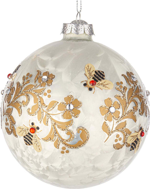 Palline per albero di Natale in vetro decorate color Bianco Fascia Casa e cucina/Decorazioni per interni/Addobbi e decorazioni per ricorrenze/Decorazioni natalizie/Addobbi e decorazioni/Palle e palline MagiediNatale.it - Altamura, Commerciovirtuoso.it