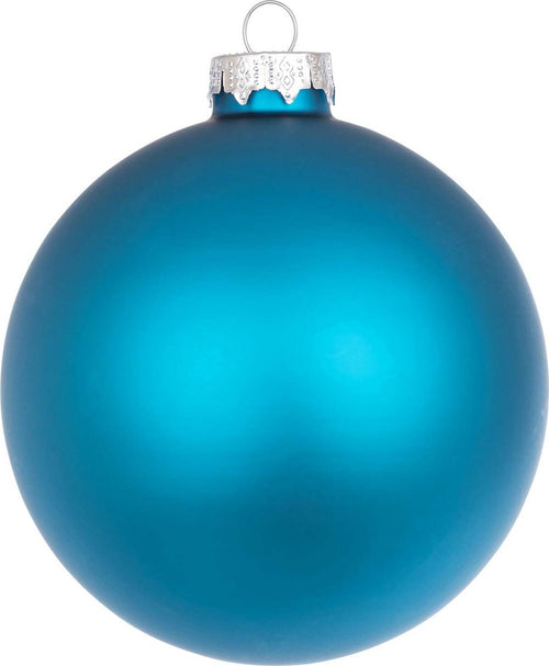 Palline per albero di Natale in vetro decorate color Blu Oceano Opaco Casa e cucina/Decorazioni per interni/Addobbi e decorazioni per ricorrenze/Decorazioni natalizie/Addobbi e decorazioni/Palle e palline MagiediNatale.it - Altamura, Commerciovirtuoso.it