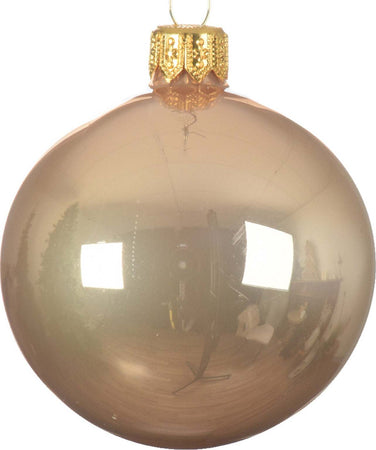 Palline per albero di Natale in vetro decorate color Caramello Smalto Casa e cucina/Decorazioni per interni/Addobbi e decorazioni per ricorrenze/Decorazioni natalizie/Addobbi e decorazioni/Palle e palline MagiediNatale.it - Altamura, Commerciovirtuoso.it