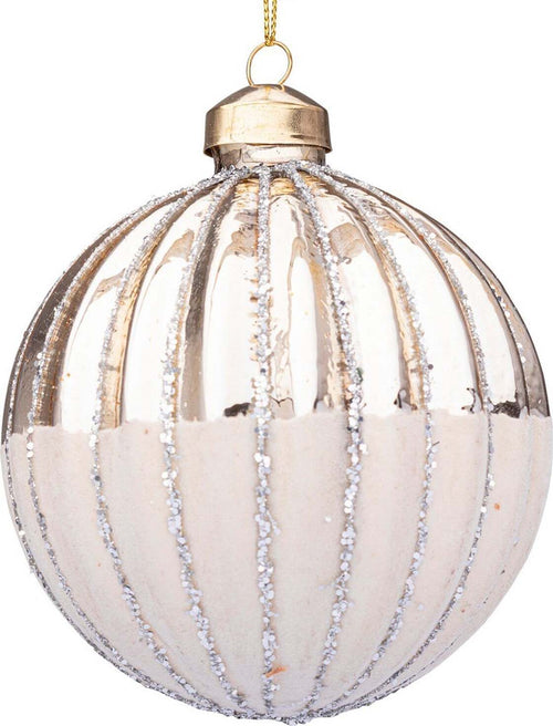 Palline per albero di Natale in vetro decorate color Champagne Casa e cucina/Decorazioni per interni/Addobbi e decorazioni per ricorrenze/Decorazioni natalizie/Addobbi e decorazioni/Palle e palline MagiediNatale.it - Altamura, Commerciovirtuoso.it