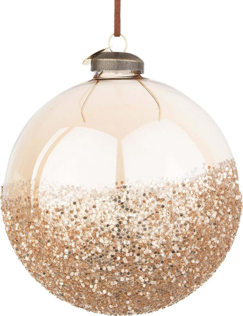 Palline per albero di Natale in vetro decorate color Glide Champagne Casa e cucina/Decorazioni per interni/Addobbi e decorazioni per ricorrenze/Decorazioni natalizie/Addobbi e decorazioni/Palle e palline MagiediNatale.it - Altamura, Commerciovirtuoso.it