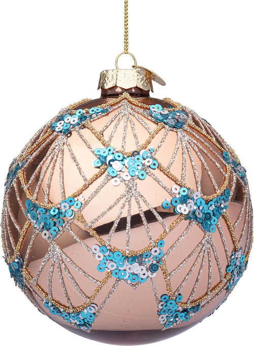 Palline per albero di Natale in vetro decorate color Lux Oro Rosa Casa e cucina/Decorazioni per interni/Addobbi e decorazioni per ricorrenze/Decorazioni natalizie/Addobbi e decorazioni/Palle e palline MagiediNatale.it - Altamura, Commerciovirtuoso.it