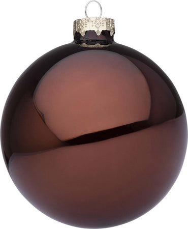 Palline per albero di Natale in vetro decorate color Marrone Tronco Lucido Casa e cucina/Decorazioni per interni/Addobbi e decorazioni per ricorrenze/Decorazioni natalizie/Addobbi e decorazioni/Palle e palline MagiediNatale.it - Altamura, Commerciovirtuoso.it