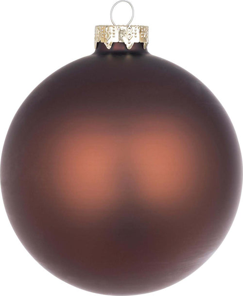 Palline per albero di Natale in vetro decorate color Marrone Tronco Opaco Casa e cucina/Decorazioni per interni/Addobbi e decorazioni per ricorrenze/Decorazioni natalizie/Addobbi e decorazioni/Palle e palline MagiediNatale.it - Altamura, Commerciovirtuoso.it