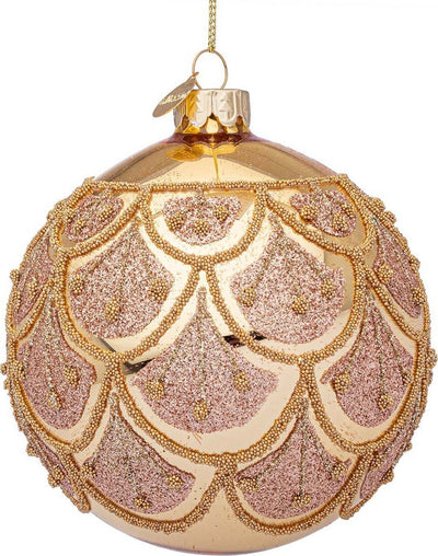 Palline per albero di Natale in vetro decorate color Oro e medaglietta Casa e cucina/Decorazioni per interni/Addobbi e decorazioni per ricorrenze/Decorazioni natalizie/Addobbi e decorazioni/Palle e palline MagiediNatale.it - Altamura, Commerciovirtuoso.it