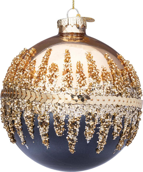 Palline per albero di Natale in vetro decorate color Oro Nero Casa e cucina/Decorazioni per interni/Addobbi e decorazioni per ricorrenze/Decorazioni natalizie/Addobbi e decorazioni/Palle e palline MagiediNatale.it - Altamura, Commerciovirtuoso.it