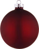 Palline per albero di Natale in vetro decorate color Rosso Scuro Opaco Casa e cucina/Decorazioni per interni/Addobbi e decorazioni per ricorrenze/Decorazioni natalizie/Addobbi e decorazioni/Palle e palline MagiediNatale.it - Altamura, Commerciovirtuoso.it