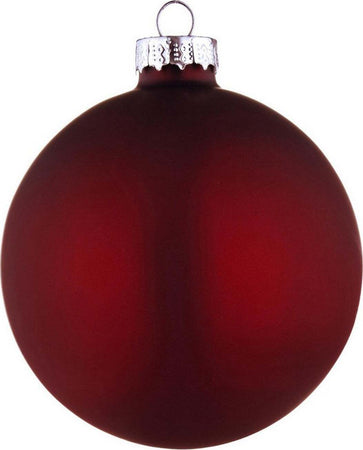 Palline per albero di Natale in vetro decorate color Rosso Scuro Opaco Casa e cucina/Decorazioni per interni/Addobbi e decorazioni per ricorrenze/Decorazioni natalizie/Addobbi e decorazioni/Palle e palline MagiediNatale.it - Altamura, Commerciovirtuoso.it