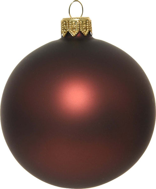 Palline per albero di Natale in vetro decorate color Rosso Sequoia Opaco Casa e cucina/Decorazioni per interni/Addobbi e decorazioni per ricorrenze/Decorazioni natalizie/Addobbi e decorazioni/Palle e palline MagiediNatale.it - Altamura, Commerciovirtuoso.it