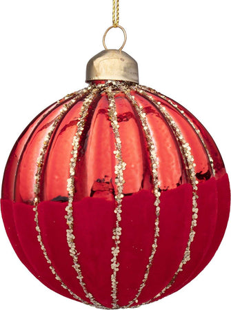 Palline per albero di Natale in vetro decorate color Rosso Casa e cucina/Decorazioni per interni/Addobbi e decorazioni per ricorrenze/Decorazioni natalizie/Addobbi e decorazioni/Palle e palline MagiediNatale.it - Altamura, Commerciovirtuoso.it