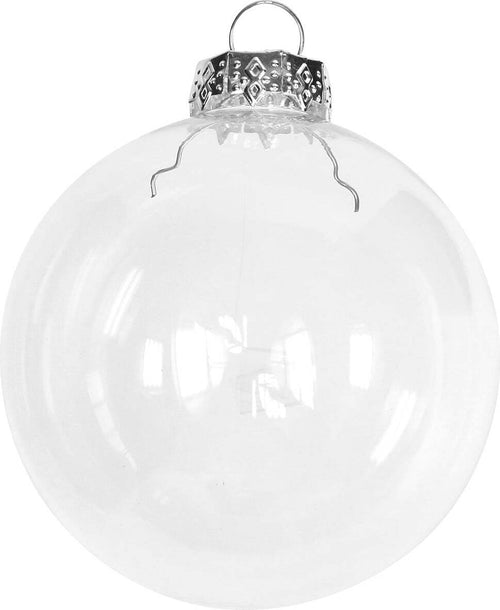 Palline per albero di Natale in vetro decorate color trasparente Ø 9 cm Casa e cucina/Decorazioni per interni/Addobbi e decorazioni per ricorrenze/Decorazioni natalizie/Addobbi e decorazioni/Palle e palline MagiediNatale.it - Altamura, Commerciovirtuoso.it