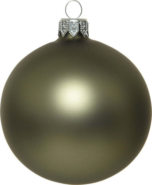 Palline per albero di Natale in vetro decorate color Verde Muschio Opaco Casa e cucina/Decorazioni per interni/Addobbi e decorazioni per ricorrenze/Decorazioni natalizie/Addobbi e decorazioni/Palle e palline MagiediNatale.it - Altamura, Commerciovirtuoso.it