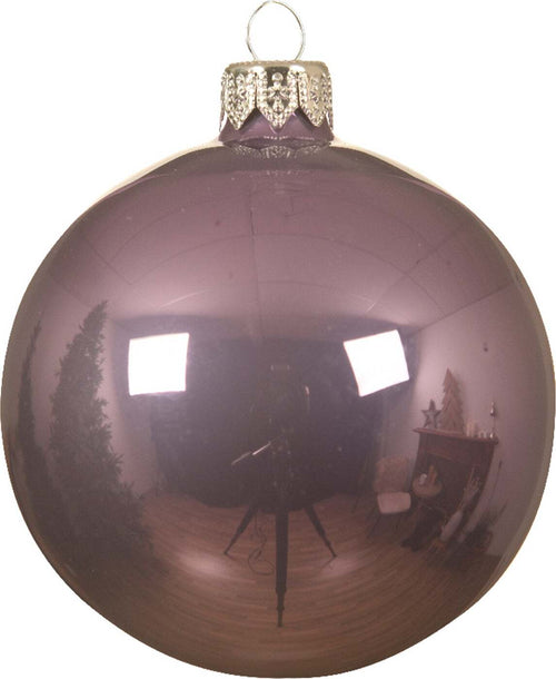 Palline per albero di Natale in vetro decorate color Viola Erica Smalto Casa e cucina/Decorazioni per interni/Addobbi e decorazioni per ricorrenze/Decorazioni natalizie/Addobbi e decorazioni/Palle e palline MagiediNatale.it - Altamura, Commerciovirtuoso.it