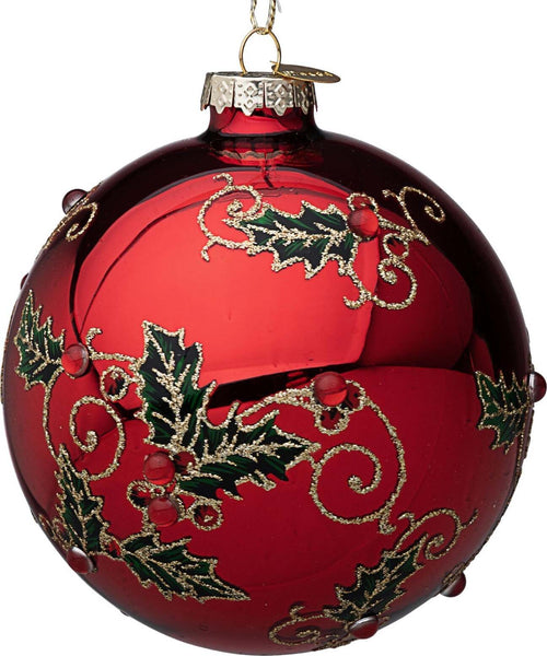 Palline per albero di Natale in vetro decorate color Zaida Rosso Casa e cucina/Decorazioni per interni/Addobbi e decorazioni per ricorrenze/Decorazioni natalizie/Addobbi e decorazioni/Palle e palline MagiediNatale.it - Altamura, Commerciovirtuoso.it