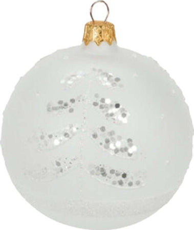 Palline per albero di Natale in vetro decorate con glitter color Bianco Casa e cucina/Decorazioni per interni/Addobbi e decorazioni per ricorrenze/Decorazioni natalizie/Addobbi e decorazioni/Palle e palline MagiediNatale.it - Altamura, Commerciovirtuoso.it