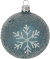 Palline per albero di Natale in vetro decorate da Ø10 cm con fiocchi di neve Casa e cucina/Decorazioni per interni/Addobbi e decorazioni per ricorrenze/Decorazioni natalizie/Addobbi e decorazioni/Palle e palline MagiediNatale.it - Altamura, Commerciovirtuoso.it