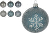 Palline per albero di Natale in vetro decorate da Ø10 cm con fiocchi di neve Casa e cucina/Decorazioni per interni/Addobbi e decorazioni per ricorrenze/Decorazioni natalizie/Addobbi e decorazioni/Palle e palline MagiediNatale.it - Altamura, Commerciovirtuoso.it