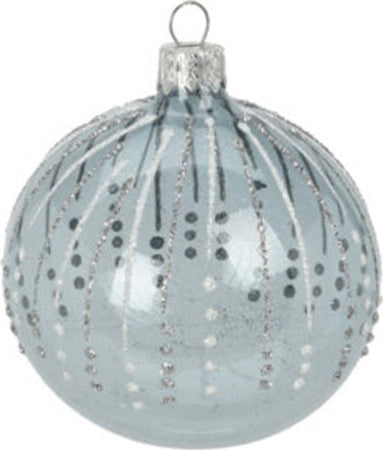 Palline per albero di Natale in vetro decorate da Ø10 cm con fiocchi di neve Casa e cucina/Decorazioni per interni/Addobbi e decorazioni per ricorrenze/Decorazioni natalizie/Addobbi e decorazioni/Palle e palline MagiediNatale.it - Altamura, Commerciovirtuoso.it