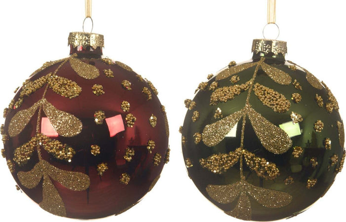 Palline per albero di Natale in vetro decorate da 8 cm, confezione da 3 pezzi Casa e cucina/Decorazioni per interni/Addobbi e decorazioni per ricorrenze/Decorazioni natalizie/Addobbi e decorazioni/Palle e palline MagiediNatale.it - Altamura, Commerciovirtuoso.it