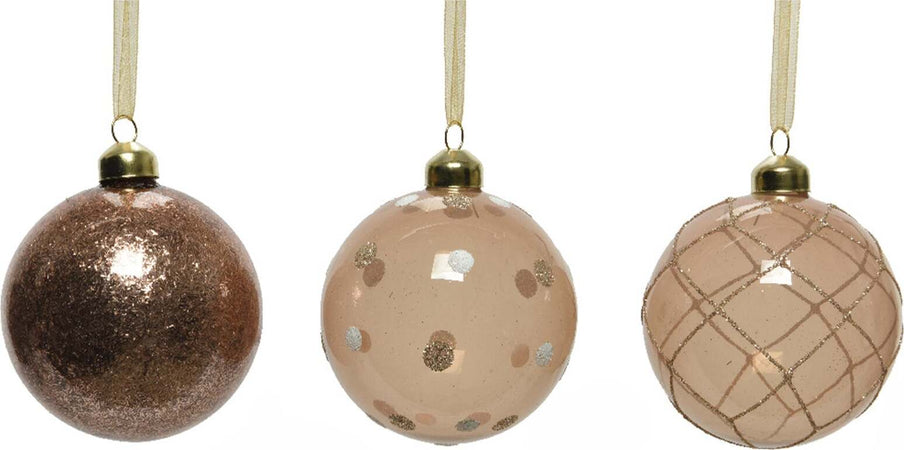 Palline per albero di Natale in vetro decorate da 8 cm, confezione da 3 pezzi Casa e cucina/Decorazioni per interni/Addobbi e decorazioni per ricorrenze/Decorazioni natalizie/Addobbi e decorazioni/Palle e palline MagiediNatale.it - Altamura, Commerciovirtuoso.it