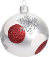 Palline per albero di Natale in vetro decorate fasciate color Bianco e Rosso Casa e cucina/Decorazioni per interni/Addobbi e decorazioni per ricorrenze/Decorazioni natalizie/Addobbi e decorazioni/Palle e palline MagiediNatale.it - Altamura, Commerciovirtuoso.it