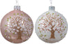 Palline per albero di Natale in vetro decorato bianco e rosa da Ø 8 cm, confezione da 6 pezzi Casa e cucina/Decorazioni per interni/Addobbi e decorazioni per ricorrenze/Decorazioni natalizie/Addobbi e decorazioni/Palle e palline MagiediNatale.it - Altamura, Commerciovirtuoso.it