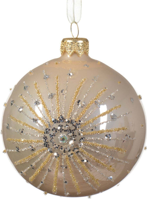 Palline per albero di Natale in vetro decorato champagne da Ø 8 cm, confezione da 6 pezzi Casa e cucina/Decorazioni per interni/Addobbi e decorazioni per ricorrenze/Decorazioni natalizie/Addobbi e decorazioni/Palle e palline MagiediNatale.it - Altamura, Commerciovirtuoso.it