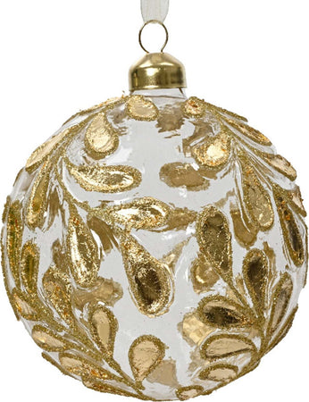 Palline per albero di Natale in vetro decorato oro da Ø 10 cm, confezione da 2 pezzi Casa e cucina/Decorazioni per interni/Addobbi e decorazioni per ricorrenze/Decorazioni natalizie/Addobbi e decorazioni/Palle e palline MagiediNatale.it - Altamura, Commerciovirtuoso.it