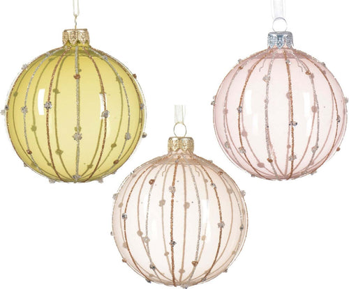 Palline per albero di Natale in vetro decorato oro e champagne da Ø 8 cm, confezione da 12 pezzi Casa e cucina/Decorazioni per interni/Addobbi e decorazioni per ricorrenze/Decorazioni natalizie/Addobbi e decorazioni/Palle e palline MagiediNatale.it - Altamura, Commerciovirtuoso.it