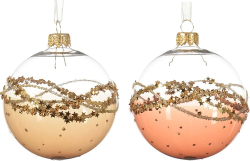 Palline per albero di Natale in vetro decorato oro e rosa da Ø 8 cm, confezione da 6 pezzi Casa e cucina/Decorazioni per interni/Addobbi e decorazioni per ricorrenze/Decorazioni natalizie/Addobbi e decorazioni/Palle e palline MagiediNatale.it - Altamura, Commerciovirtuoso.it