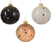 Palline per albero di Natale in vetro decorato rosa, nero e bianco da Ø 8 cm, confezione da 12 pezzi Casa e cucina/Decorazioni per interni/Addobbi e decorazioni per ricorrenze/Decorazioni natalizie/Addobbi e decorazioni/Palle e palline MagiediNatale.it - Altamura, Commerciovirtuoso.it