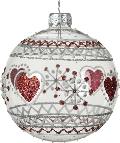 Palline per albero di Natale in vetro decorato rosso e argento da Ø 8 cm Casa e cucina/Decorazioni per interni/Addobbi e decorazioni per ricorrenze/Decorazioni natalizie/Addobbi e decorazioni/Palle e palline MagiediNatale.it - Altamura, Commerciovirtuoso.it