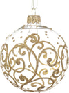 Palline per albero di Natale in vetro decorato trasparente e oro da Ø 8 cm, confezione da 6 pezzi Casa e cucina/Decorazioni per interni/Addobbi e decorazioni per ricorrenze/Decorazioni natalizie/Addobbi e decorazioni/Palle e palline MagiediNatale.it - Altamura, Commerciovirtuoso.it