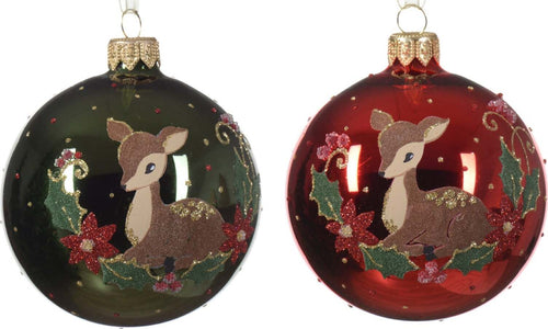Palline per albero di Natale in vetro decorato verde e rosso da Ø 8 cm, confezione da 6 pezzi Casa e cucina/Decorazioni per interni/Addobbi e decorazioni per ricorrenze/Decorazioni natalizie/Addobbi e decorazioni/Palle e palline MagiediNatale.it - Altamura, Commerciovirtuoso.it