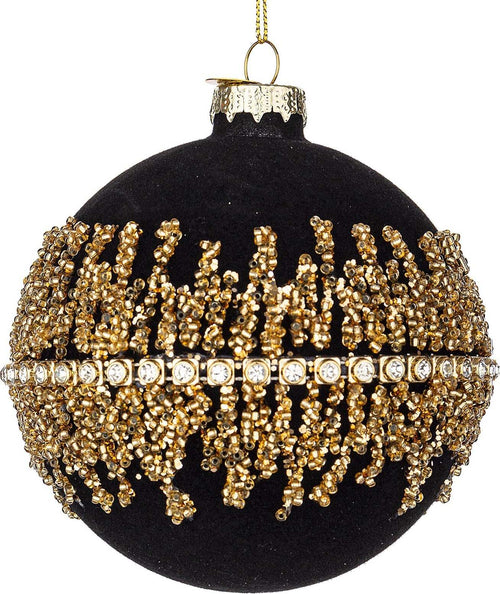 Palline per albero di Natale in vetro e poliammide decorate color Luxury Nero Casa e cucina/Decorazioni per interni/Addobbi e decorazioni per ricorrenze/Decorazioni natalizie/Addobbi e decorazioni/Palle e palline MagiediNatale.it - Altamura, Commerciovirtuoso.it