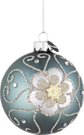 Palline per albero di natale in vetro Floret Avio Grigio pendaglio Tinta Unita Casa e cucina/Decorazioni per interni/Addobbi e decorazioni per ricorrenze/Decorazioni natalizie/Addobbi e decorazioni/Palle e palline MagiediNatale.it - Altamura, Commerciovirtuoso.it