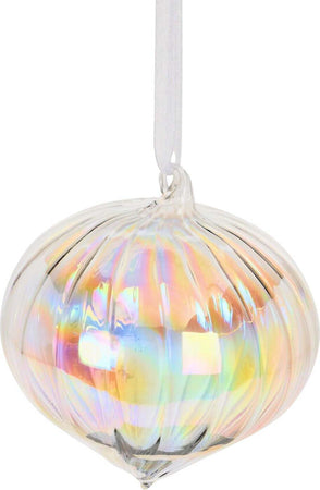 Palline per albero di natale in vetro iridescente pendaglio trasparente Ø 10 cm, 9 Pezzi Casa e cucina/Decorazioni per interni/Addobbi e decorazioni per ricorrenze/Decorazioni natalizie/Addobbi e decorazioni/Palle e palline MagiediNatale.it - Altamura, Commerciovirtuoso.it