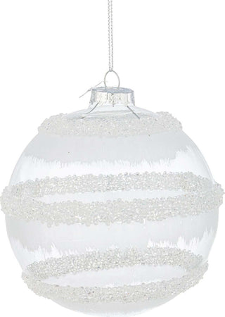Palline per albero di natale in vetro Nives Bianco e Trasparente pendaglio Tinta Unita Casa e cucina/Decorazioni per interni/Addobbi e decorazioni per ricorrenze/Decorazioni natalizie/Addobbi e decorazioni/Palle e palline MagiediNatale.it - Altamura, Commerciovirtuoso.it