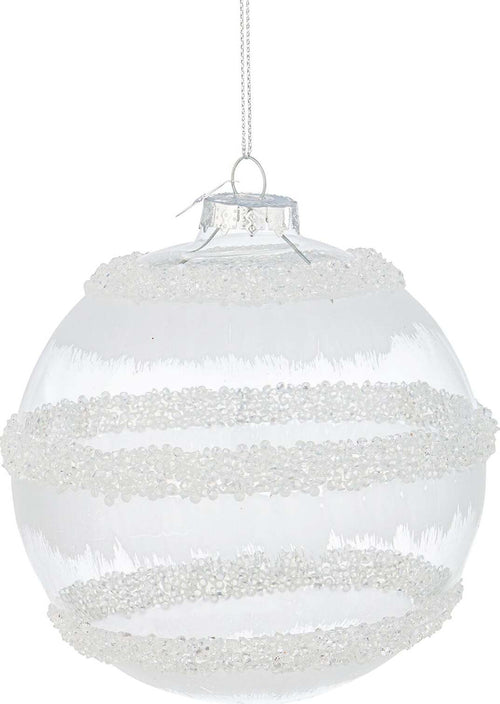 Palline per albero di natale in vetro Nives Bianco e Trasparente pendaglio Tinta Unita Casa e cucina/Decorazioni per interni/Addobbi e decorazioni per ricorrenze/Decorazioni natalizie/Addobbi e decorazioni/Palle e palline MagiediNatale.it - Altamura, Commerciovirtuoso.it