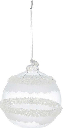 Palline per albero di natale in vetro Nives Bianco e Trasparente pendaglio Tinta Unita Casa e cucina/Decorazioni per interni/Addobbi e decorazioni per ricorrenze/Decorazioni natalizie/Addobbi e decorazioni/Palle e palline MagiediNatale.it - Altamura, Commerciovirtuoso.it