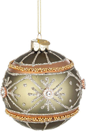 Palline per albero di Natale in vetro Pushy Fiore Verde con pendaglio Tinta Unita Casa e cucina/Decorazioni per interni/Addobbi e decorazioni per ricorrenze/Decorazioni natalizie/Addobbi e decorazioni/Palle e palline MagiediNatale.it - Altamura, Commerciovirtuoso.it