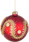 Palline per albero di Natale in vetro Rosso con Serpente Oro con pendaglio Tinta Unita Casa e cucina/Decorazioni per interni/Addobbi e decorazioni per ricorrenze/Decorazioni natalizie/Addobbi e decorazioni/Palle e palline MagiediNatale.it - Altamura, Commerciovirtuoso.it