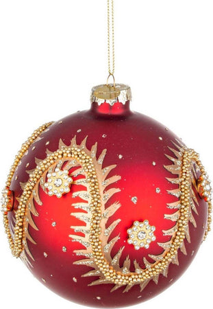 Palline per albero di Natale in vetro Rosso con Serpente Oro con pendaglio Tinta Unita Casa e cucina/Decorazioni per interni/Addobbi e decorazioni per ricorrenze/Decorazioni natalizie/Addobbi e decorazioni/Palle e palline MagiediNatale.it - Altamura, Commerciovirtuoso.it