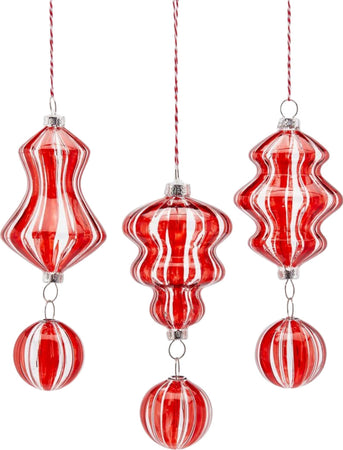 Palline per albero di Natale in vetro, rosso trasparente, confezione 3 pezzi, 18 cm Casa e cucina/Decorazioni per interni/Addobbi e decorazioni per ricorrenze/Decorazioni natalizie/Addobbi e decorazioni/Palle e palline MagiediNatale.it - Altamura, Commerciovirtuoso.it