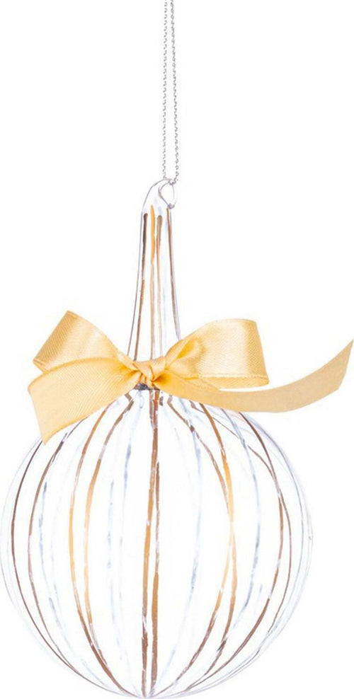Palline per albero di Natale in vetro trasparente da Ø 8 cm decorate color Oro-Nero h 13 cm Casa e cucina/Decorazioni per interni/Addobbi e decorazioni per ricorrenze/Decorazioni natalizie/Addobbi e decorazioni/Palle e palline MagiediNatale.it - Altamura, Commerciovirtuoso.it