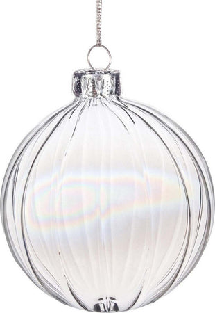 Palline per albero di Natale in vetro Trasparente Iridescente con pendaglio Tinta Unita Casa e cucina/Decorazioni per interni/Addobbi e decorazioni per ricorrenze/Decorazioni natalizie/Addobbi e decorazioni/Palle e palline MagiediNatale.it - Altamura, Commerciovirtuoso.it
